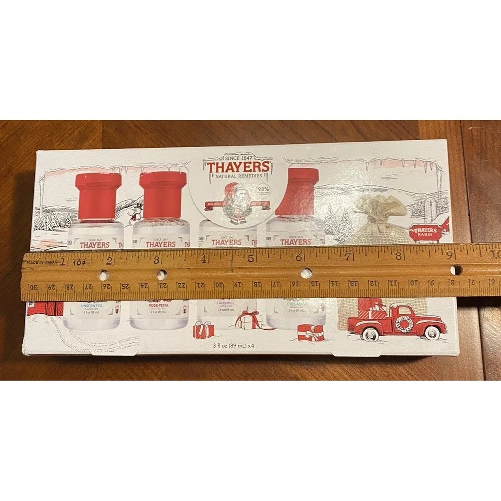 Thayers Holiday Gift Set Facial Toners Witch Hazel Rose Petal Lavender - Picture 7 of 8